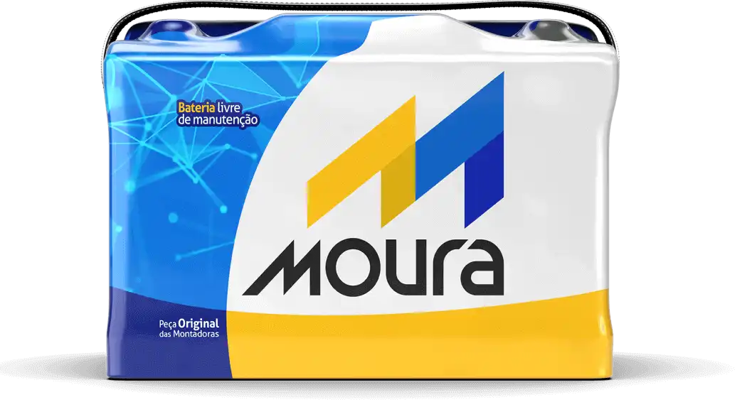 Foto de uma bateria Moura